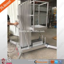 Barato solo mástil de aluminio de elevación vertical transportador vertical hombre elevador con CE